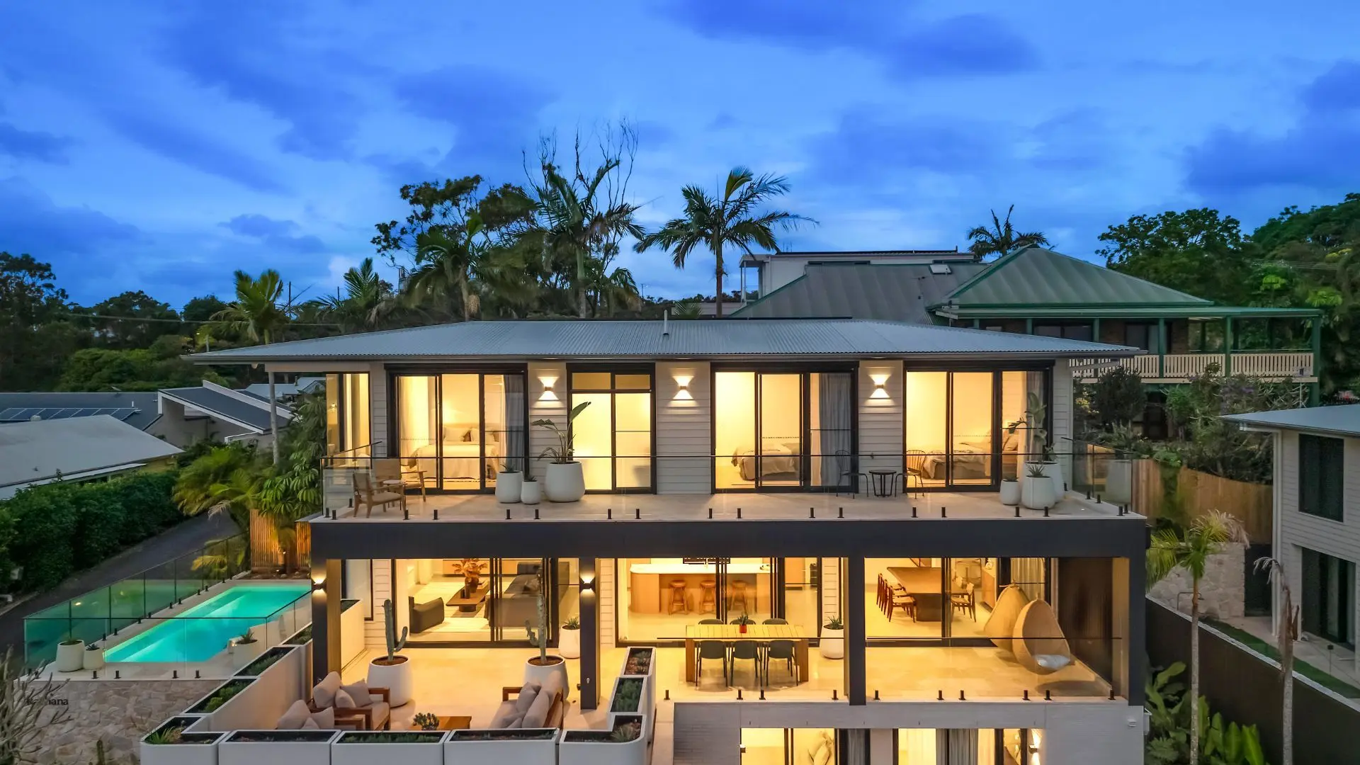 Rachana – hilltop home with ocean views & pool