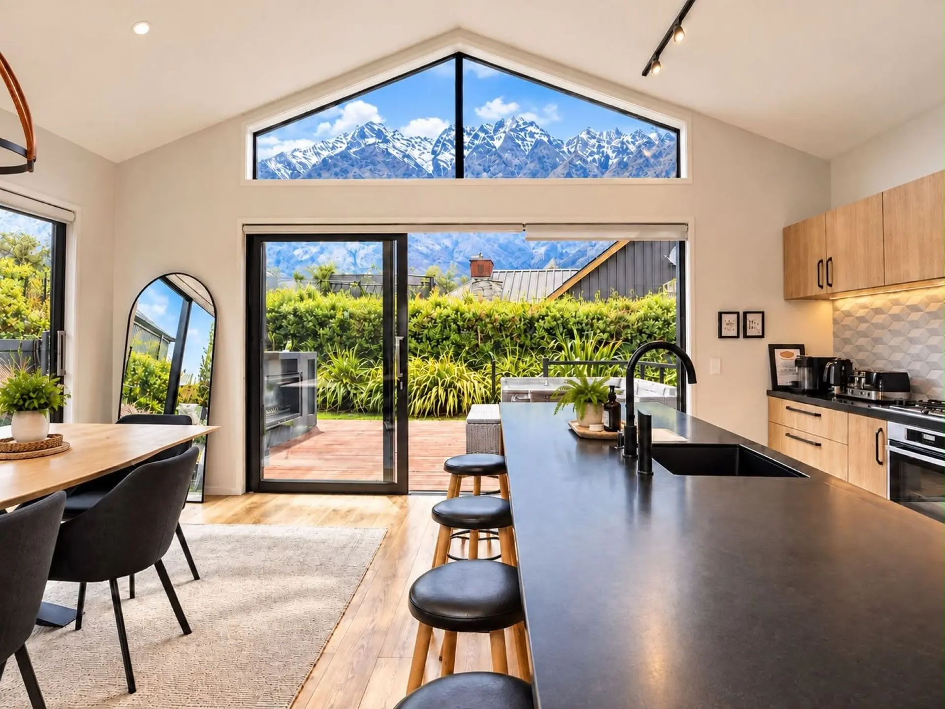 Wakeup to the majestic views of snow capped peaks